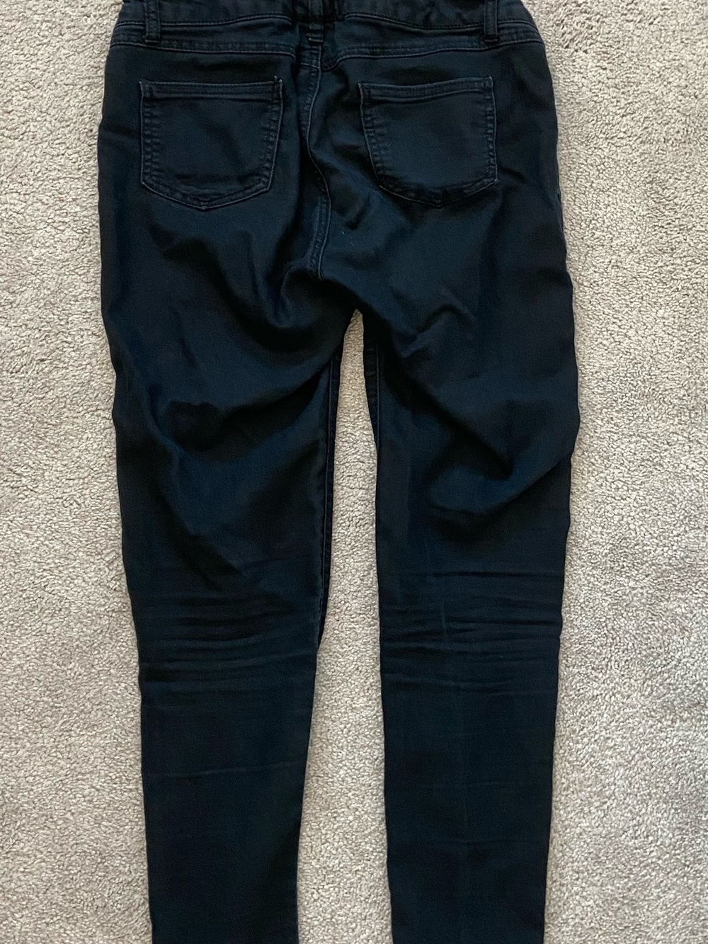 Maternity Black Skinny Jeans with Over the Belly Band